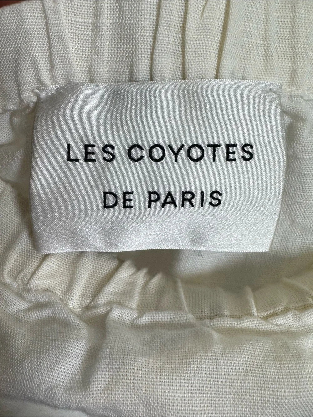 Les Coyotes de Paris Philene White Cotton Linen Puff Sleeve Crop Top Size 16